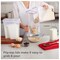 2-Pack (22.8 Cup) Airtight Flip-Top Lid BPA-Free Cereal Dispenser Storage Containers, Plastic Containers for Cereal, Rice, Snack, Dry Food, and Pantry Organisation